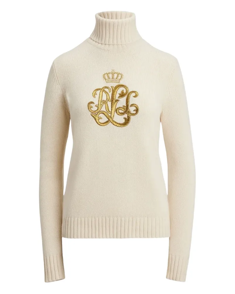Ralph Lauren Bestickter Rollkragenpullover - Nude Nude