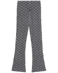 Rag & Bone Schmale Hose mit Zickzackmuster Schwarz