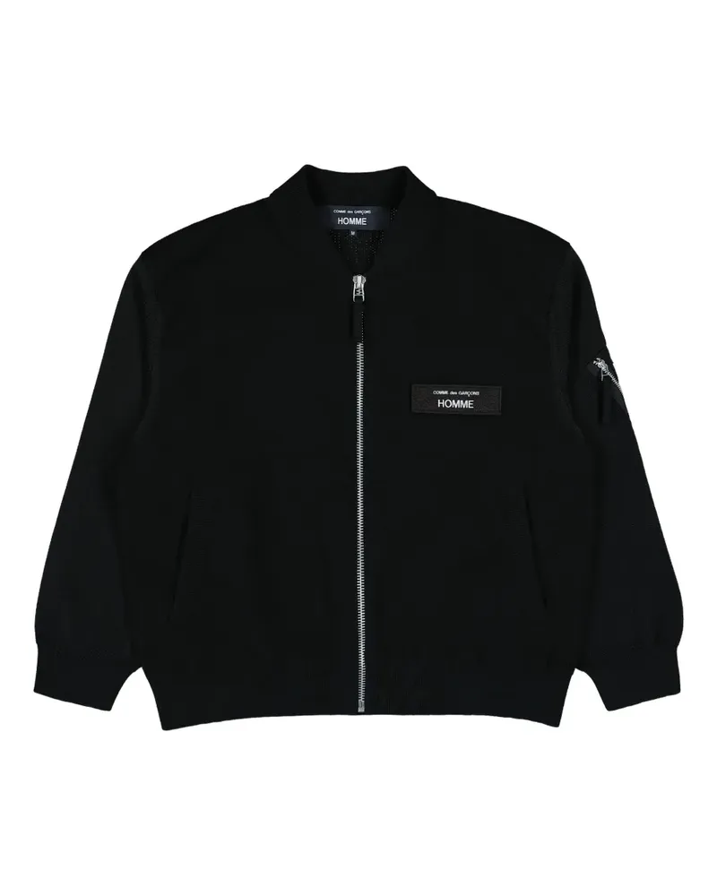 Comme des Garçons Sweatshirt mit Reißverschluss - Schwarz Schwarz