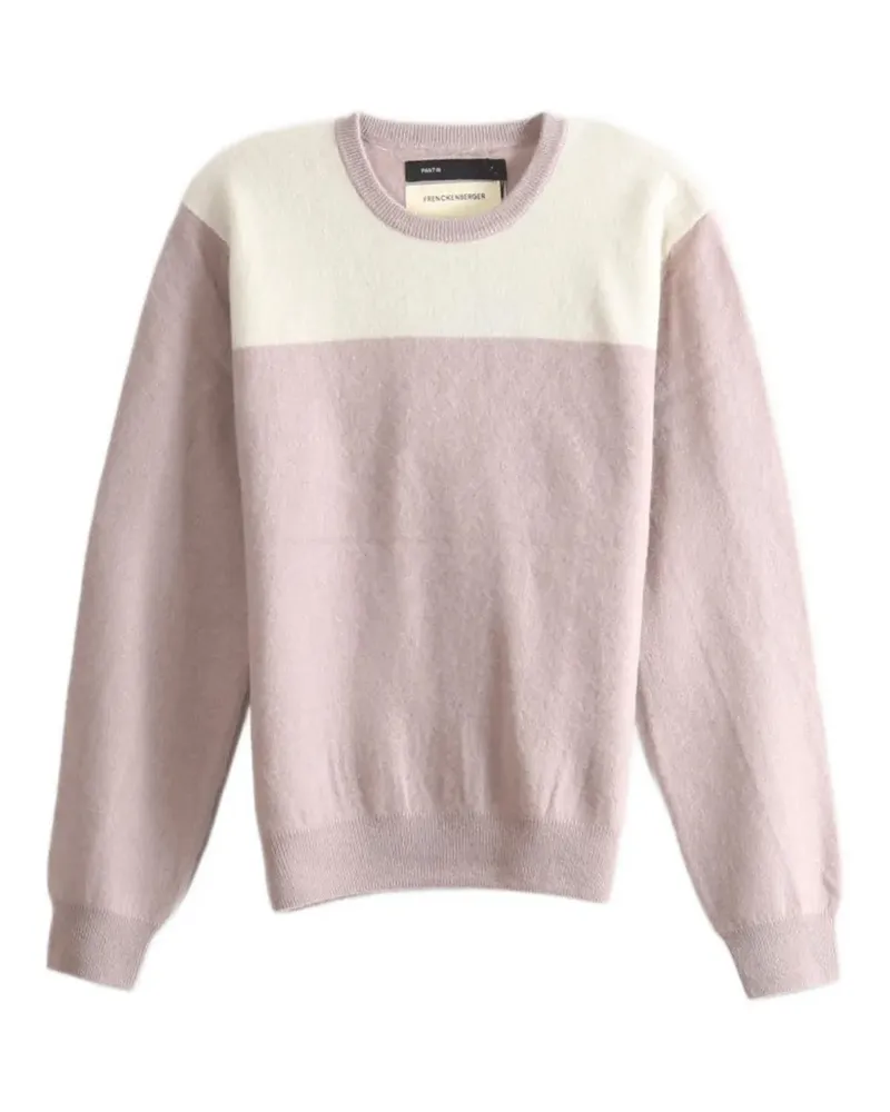 Frenckenberger colour-block crew-neck sweater - Rosa Rosa