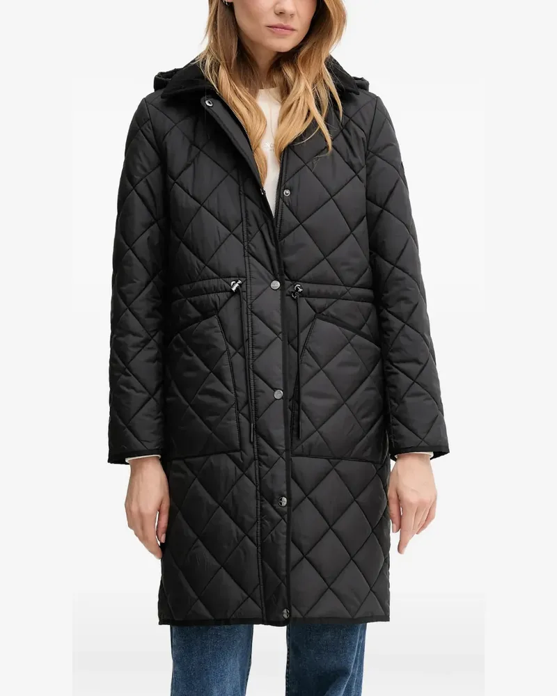 DKNY hooded quilted parka - Schwarz Schwarz