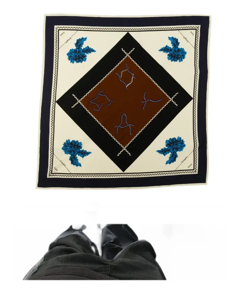 Toga Schal mit grafischem Print - Braun Braun
