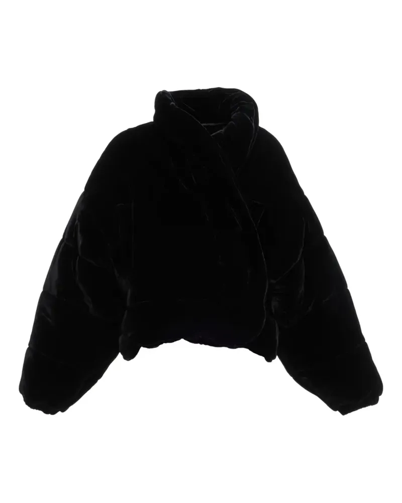 Elie Saab velvet puffer jacket - Schwarz Schwarz