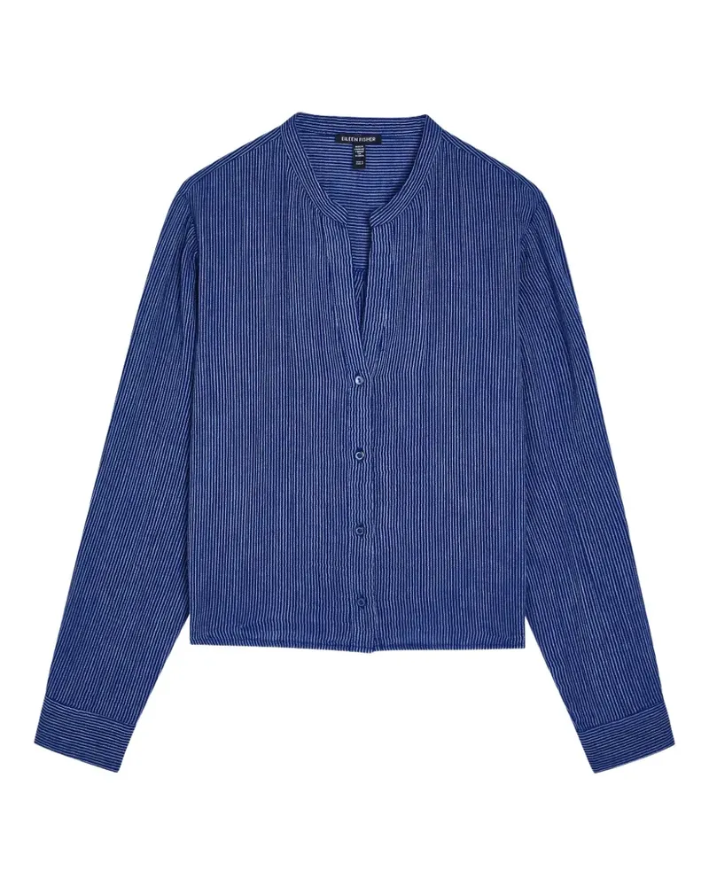 Eileen Fisher Gestreiftes Hemd - Blau Blau