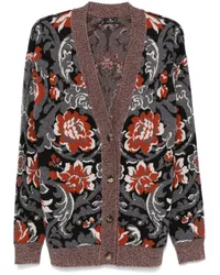 Etro Cardigan mit Blumenjacquard Grau