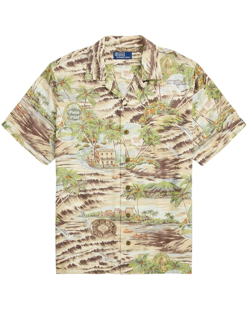 Ralph Lauren Hemd mit grafischem Print - Nude Nude