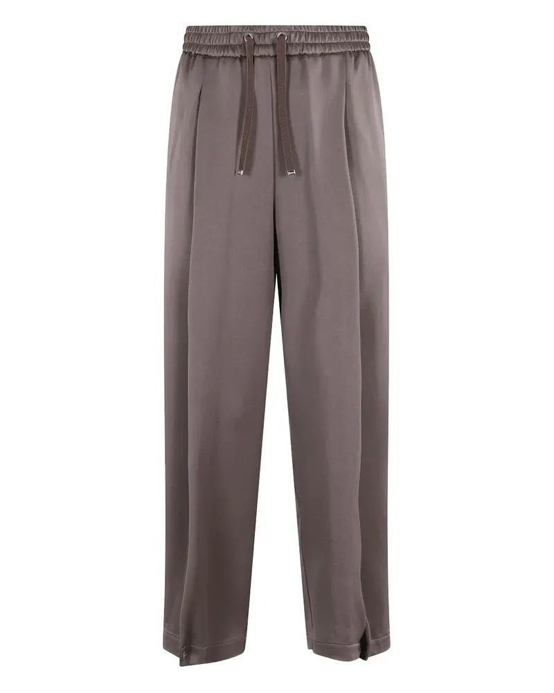 Herno Bundfaltenhose mit Kordelzug - Braun Braun