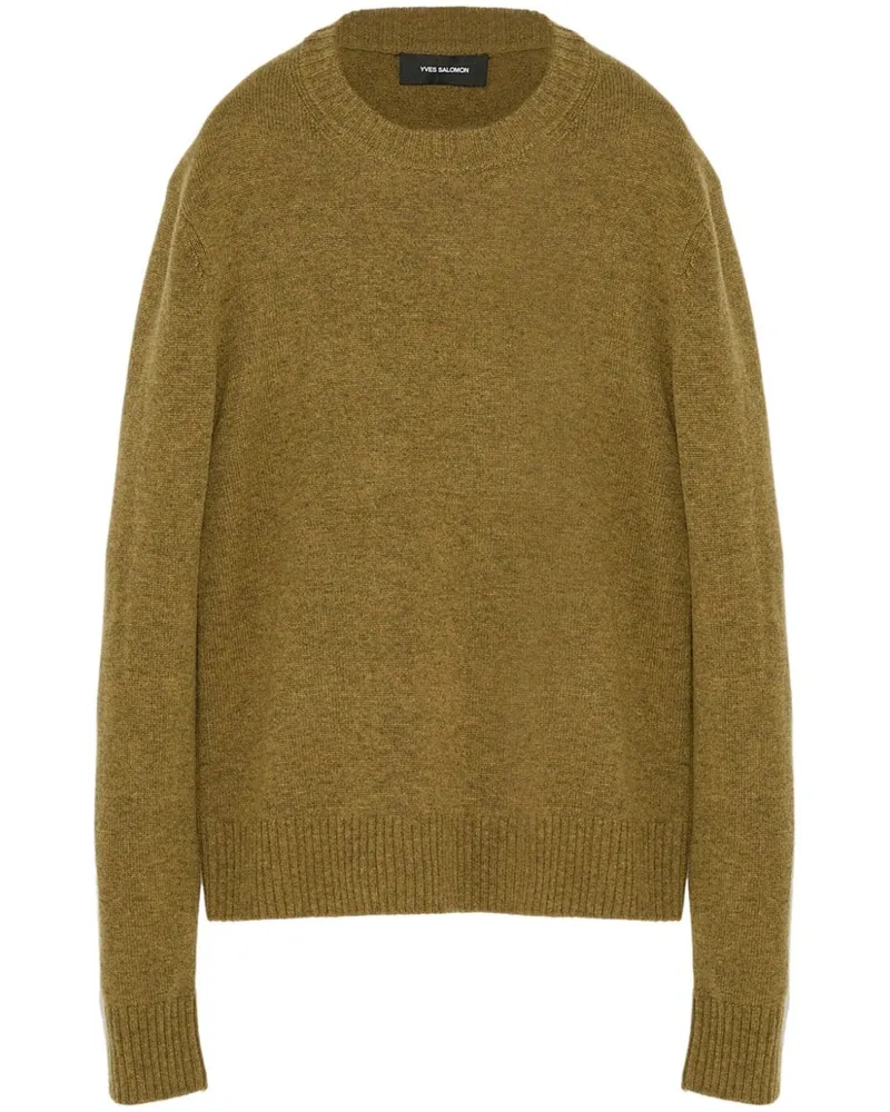 Yves Salomon Strickpullover mit Rundhalsausschnitt - Nude Nude