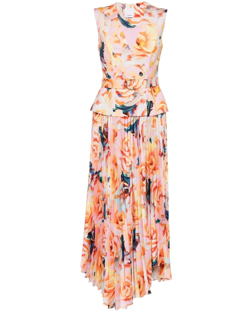 Acler Kleid mit Blumen-Print Rosa