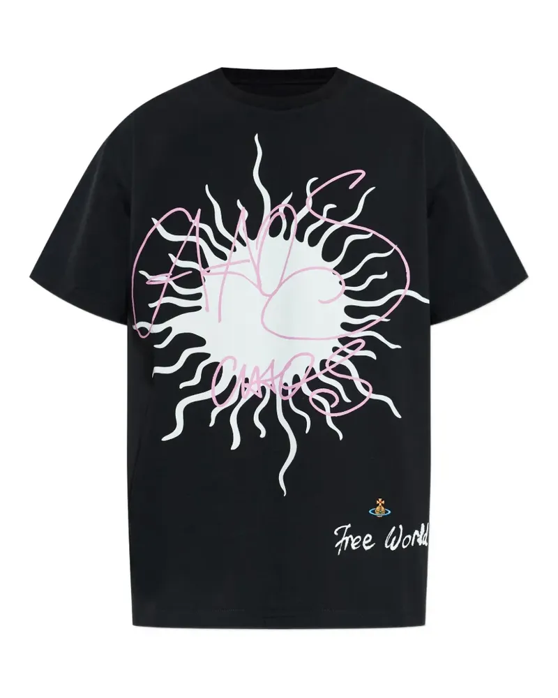 Vivienne Westwood printed T-shirt - Schwarz Schwarz