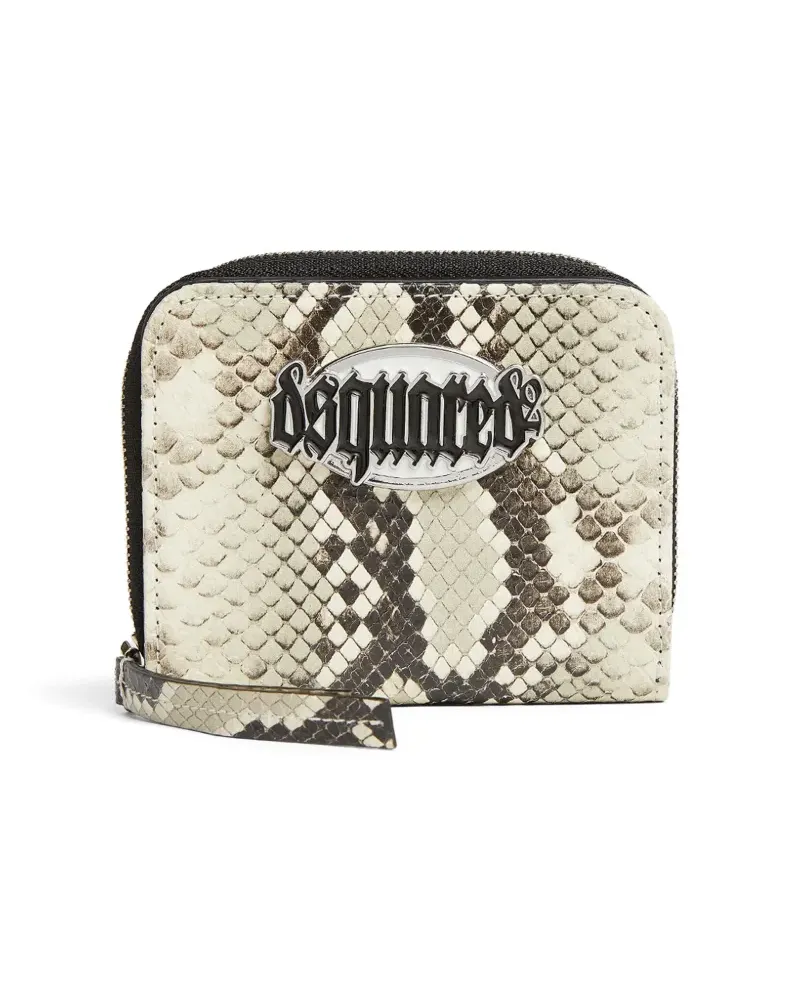 Dsquared2 Portemonnaie mit Logo-Patch - Nude Nude