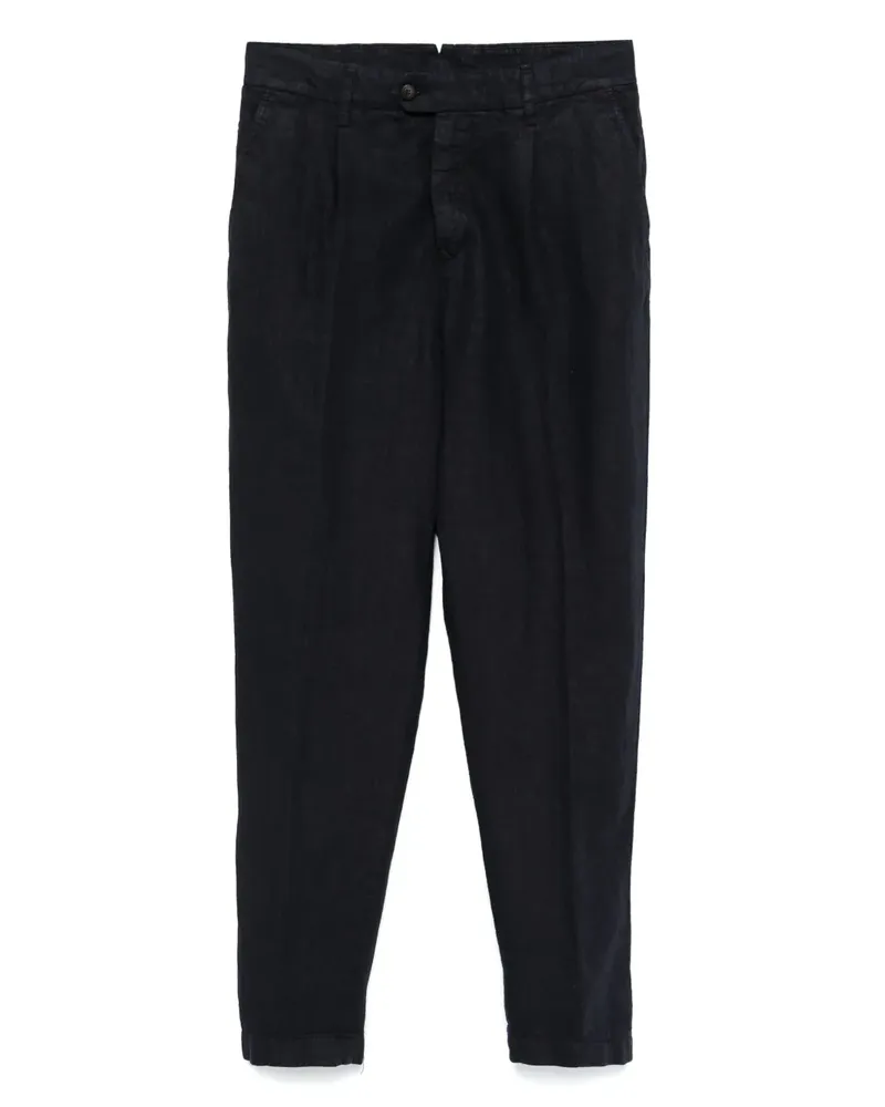 Eleventy Hose aus Leinen - Blau Blau