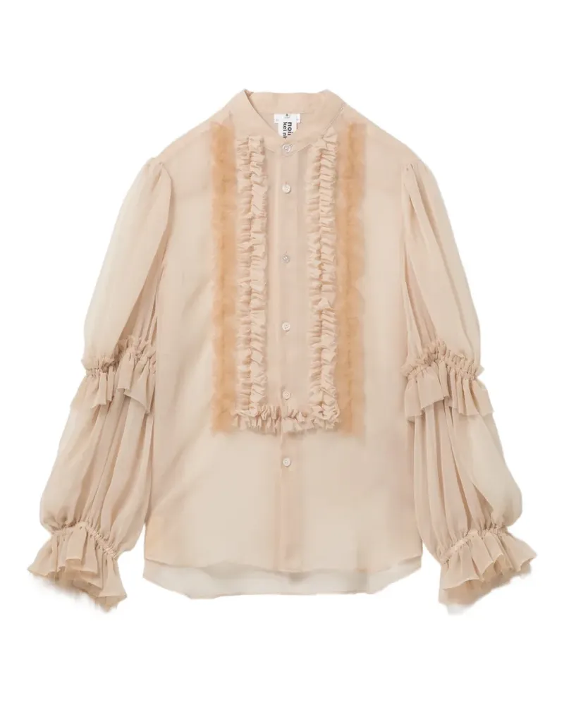 Noir Kei Ninomiya Bluse mit Rüschen - Nude Nude