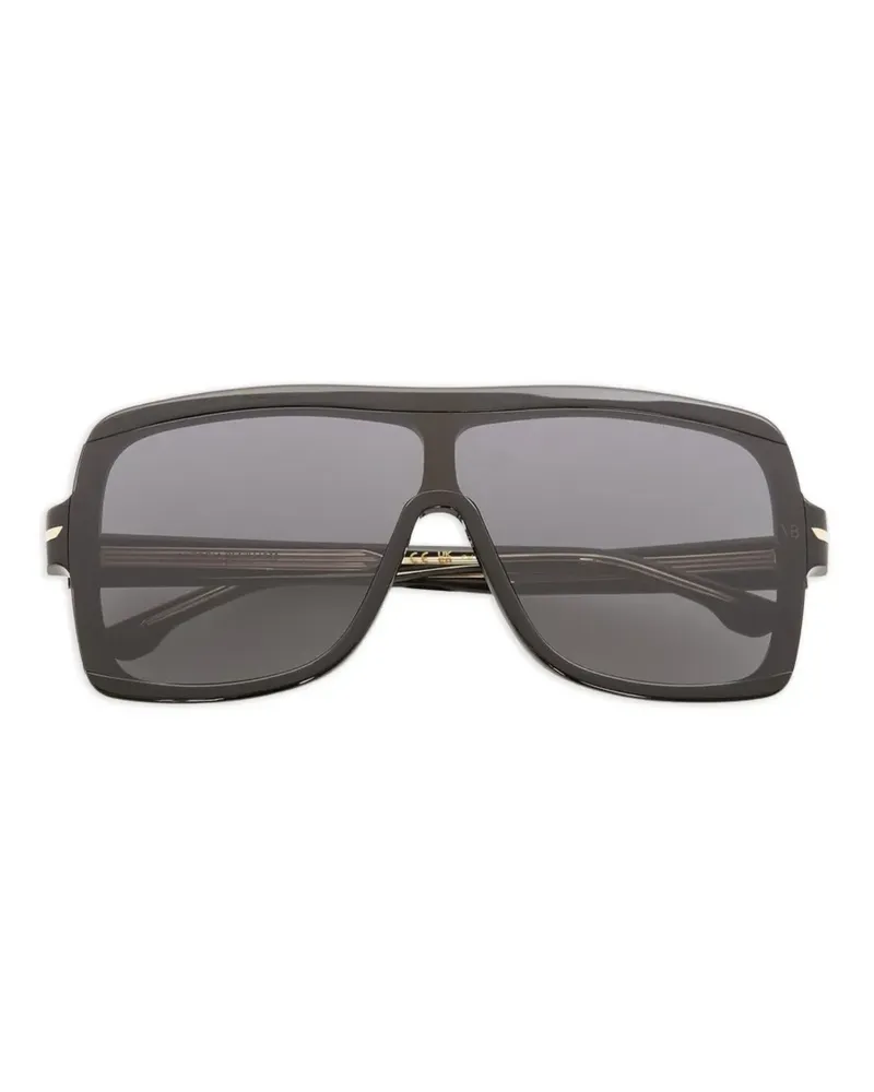 Victoria Beckham layered mask-frame sunglasses - Schwarz Schwarz