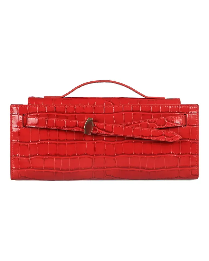 Veronica Beard Dash Clutch mit Kroko-Optik - Rot Rot
