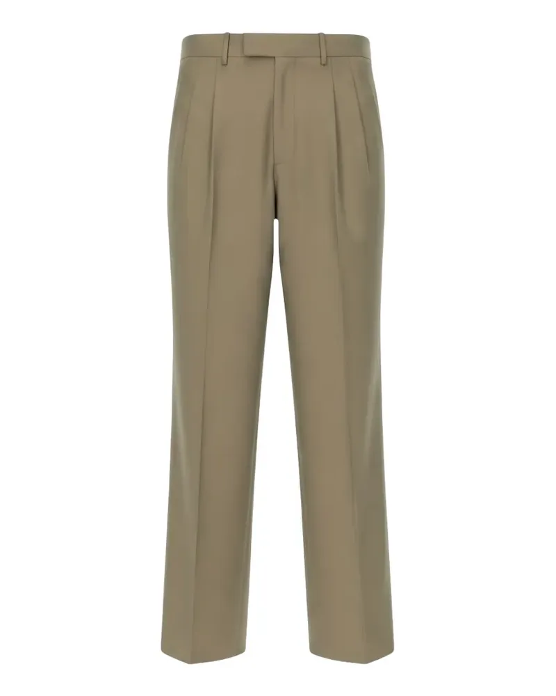 Isaia pleated tailored trousers - Nude Nude
