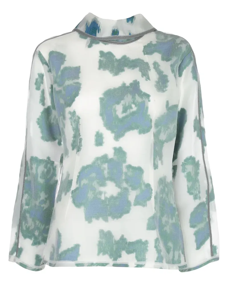 3.1 phillip lim Oberteil mit abstraktem Print - Weiß Weiß