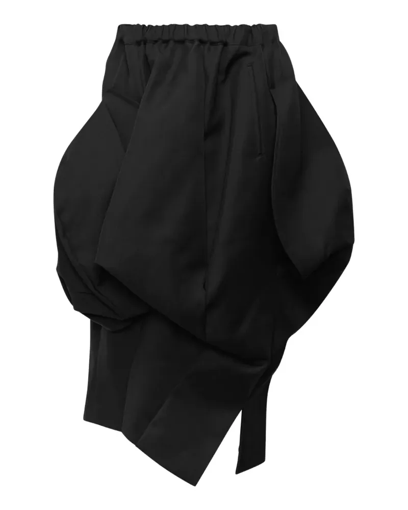 Comme des Garçons Skulpturaler Midirock - Schwarz Schwarz