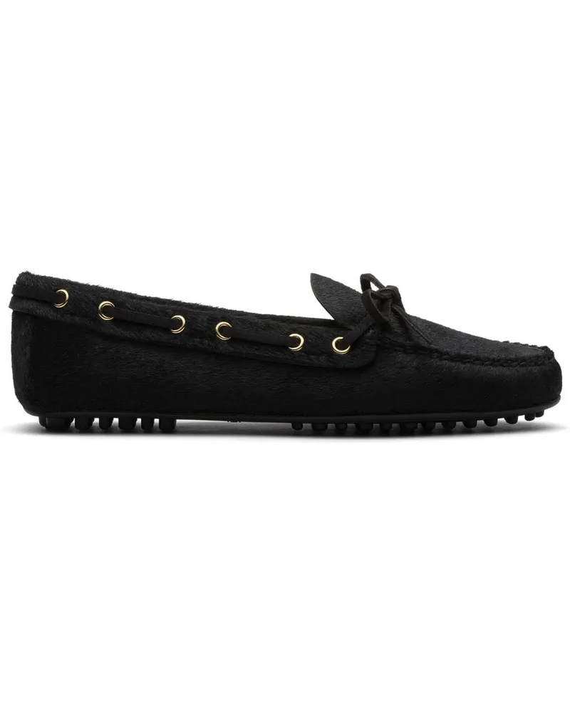 Car Shoe Loafer aus Kalbshaar Schwarz