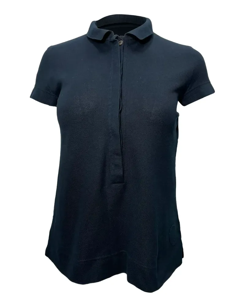 Akris piqué covered-button polo shirt - Schwarz Schwarz