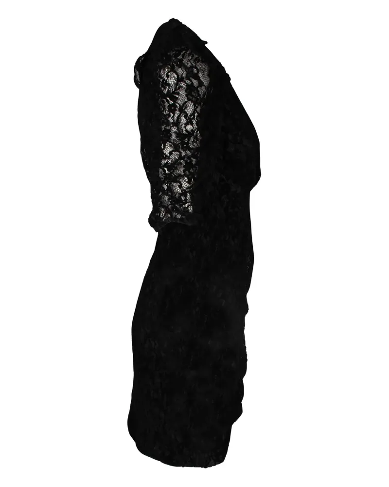 Maje lace mini dress - Schwarz Schwarz
