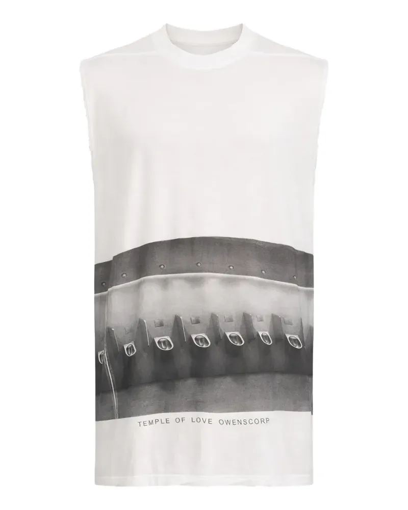 Rick Owens Jumbo printed top - Weiß Weiß