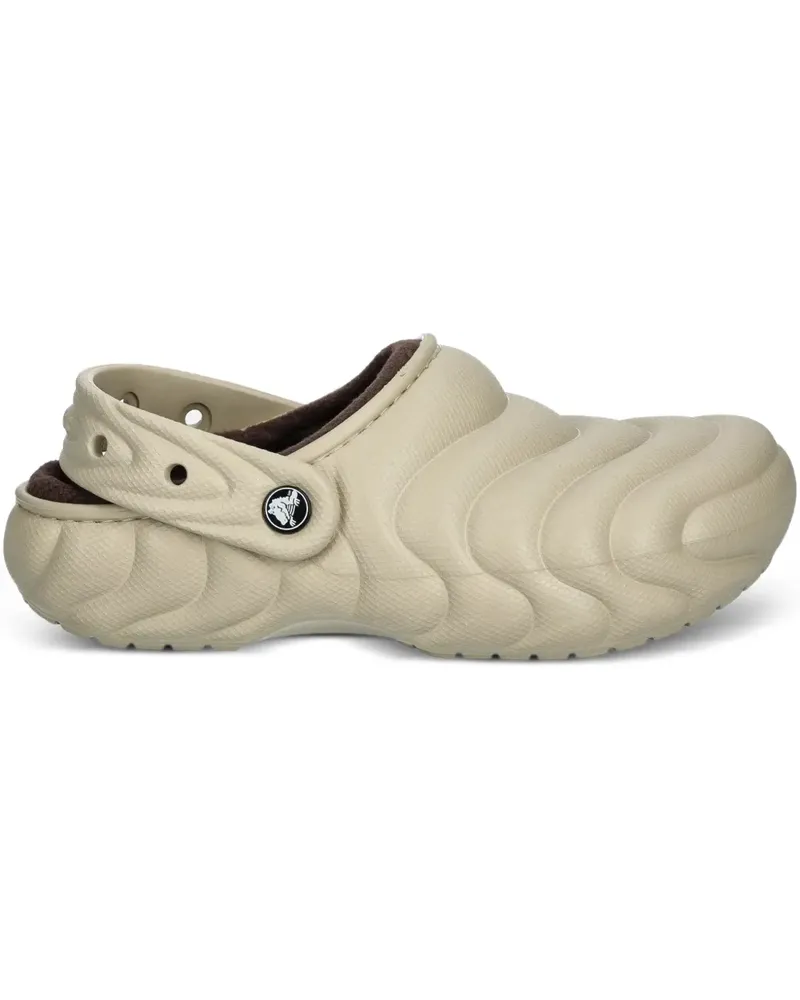 Crocs Strukturierte Slipper - Nude Nude