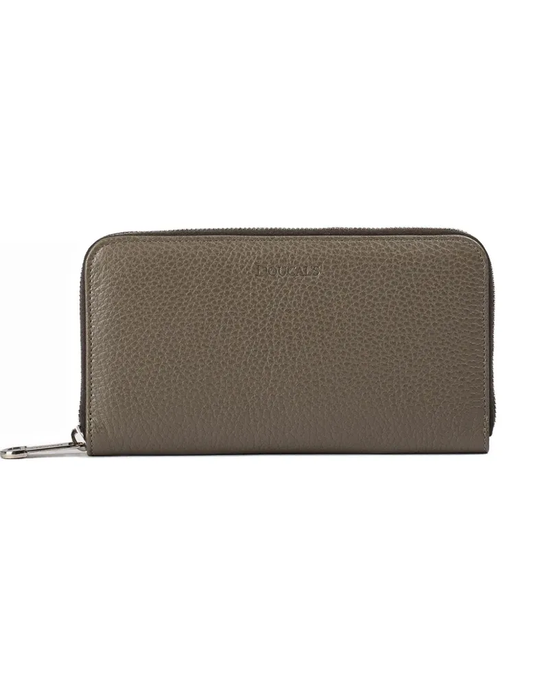 Doucal´s tumbled leather Continental wallet - Braun Braun