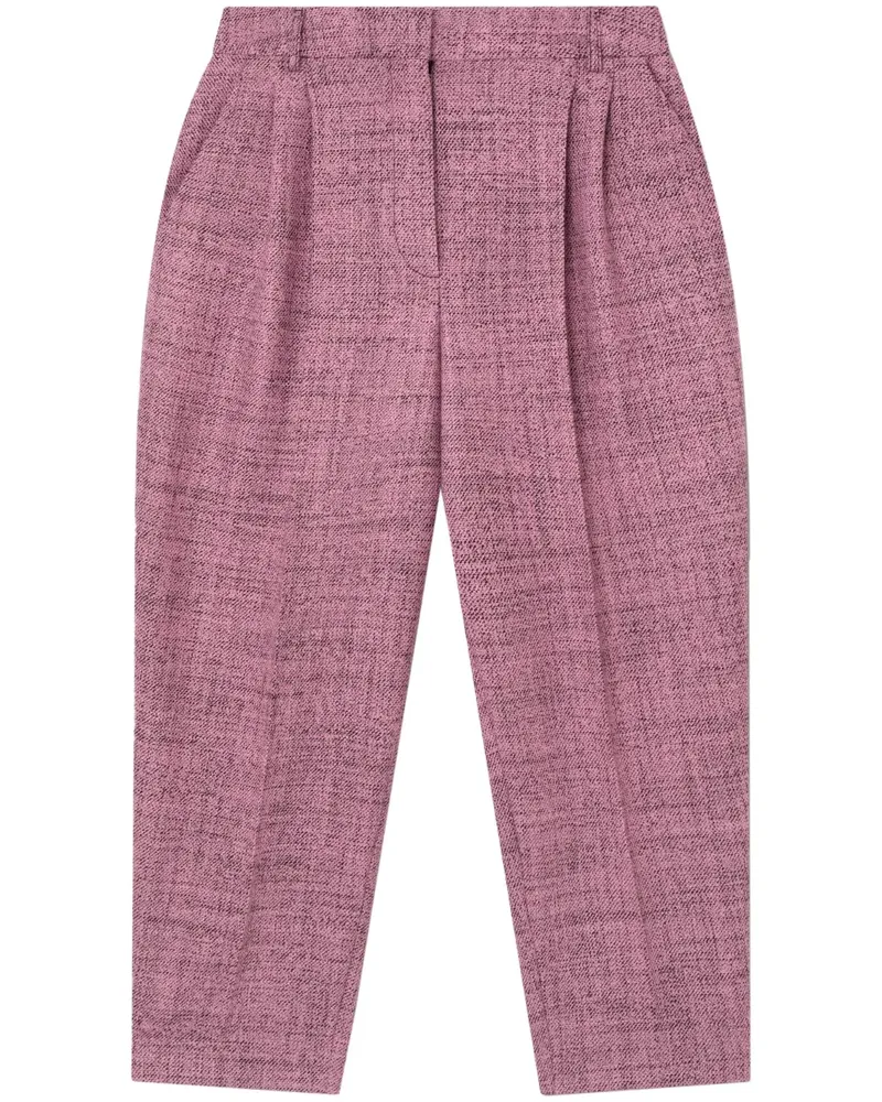 Stella McCartney Klassische Cropped-Wollhose - Rosa Rosa