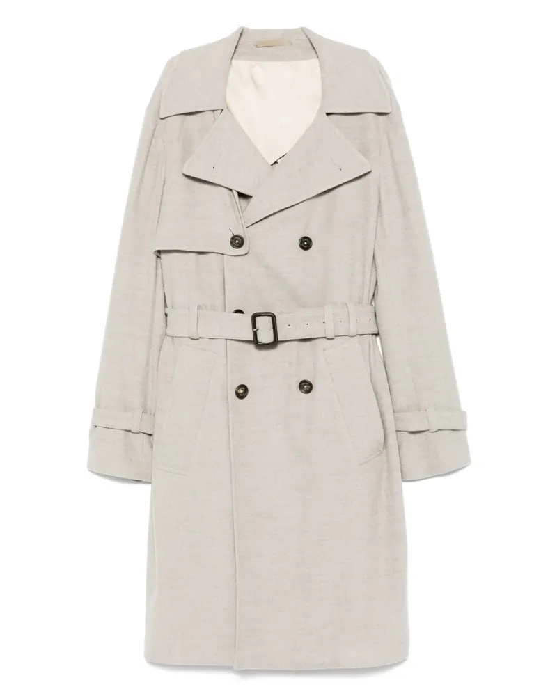 Eleventy Trenchcoat mit Gürtel - Grau Grau