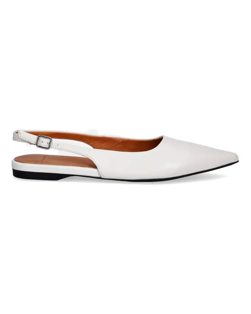 Vagabond Hermine pointed-toe slingback ballet flats - Weiß Weiß