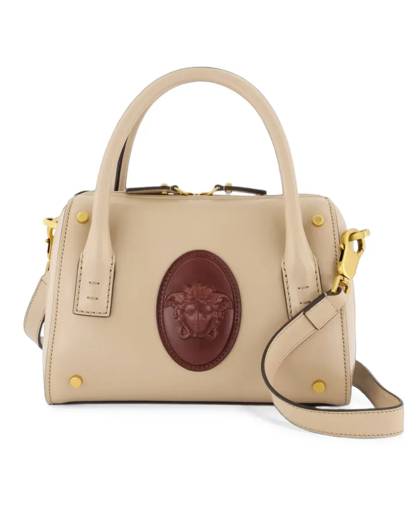 Versace Roomy small leather Boston bag - Nude Nude