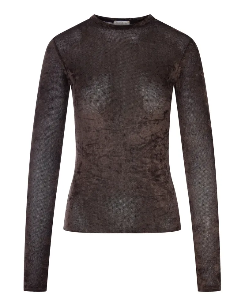 forte_forte sheer-finish long-sleeve T-shirt - Braun Braun