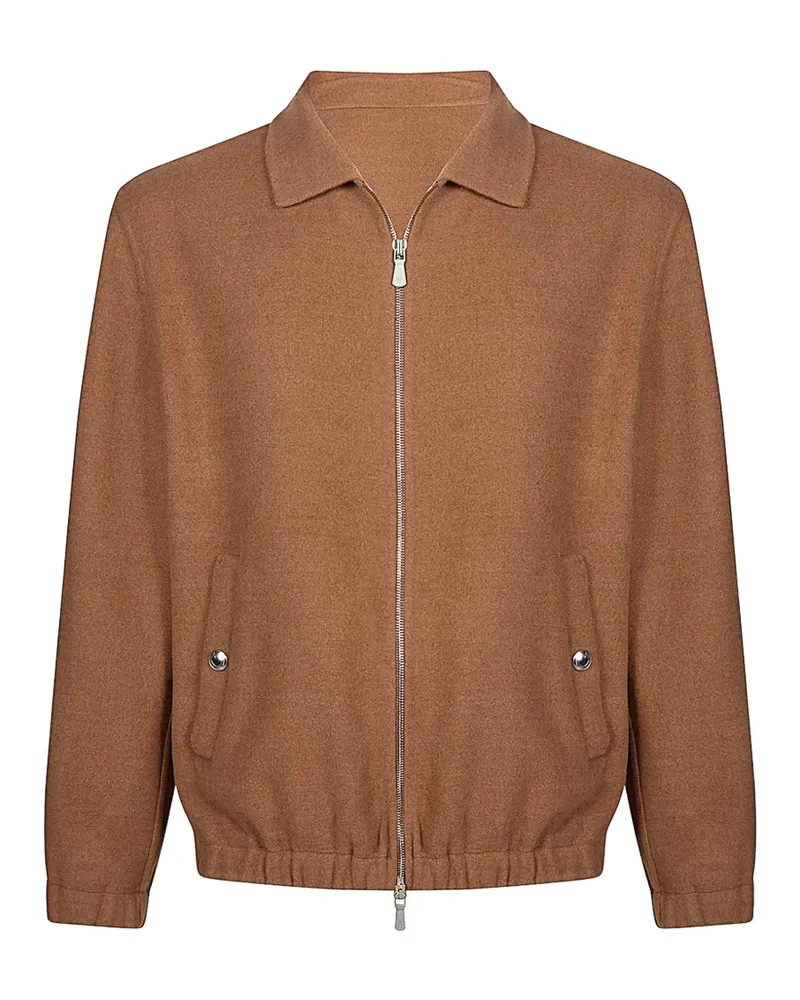Eleventy full zip bomber jacket - Braun Braun
