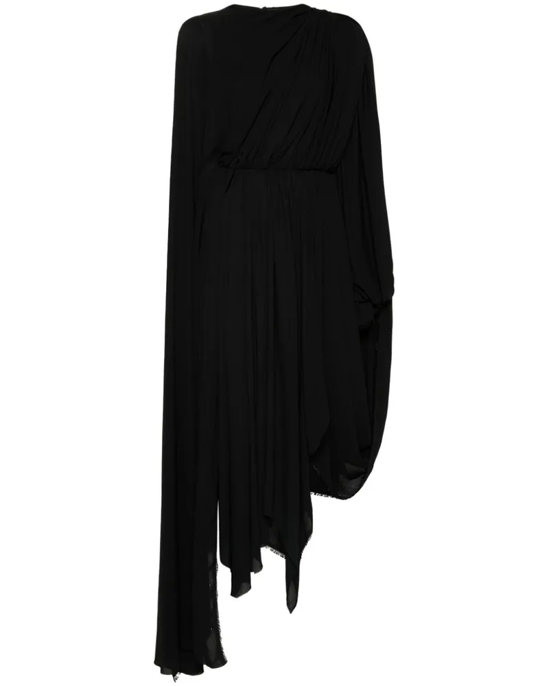 Balenciaga All In Midikleid - Schwarz Schwarz