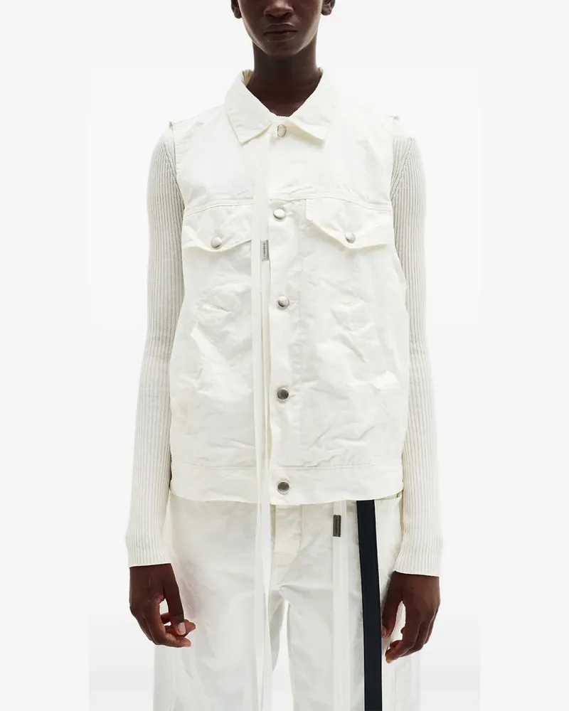 Ann Demeulemeester Juliette Weste - Weiß Weiß