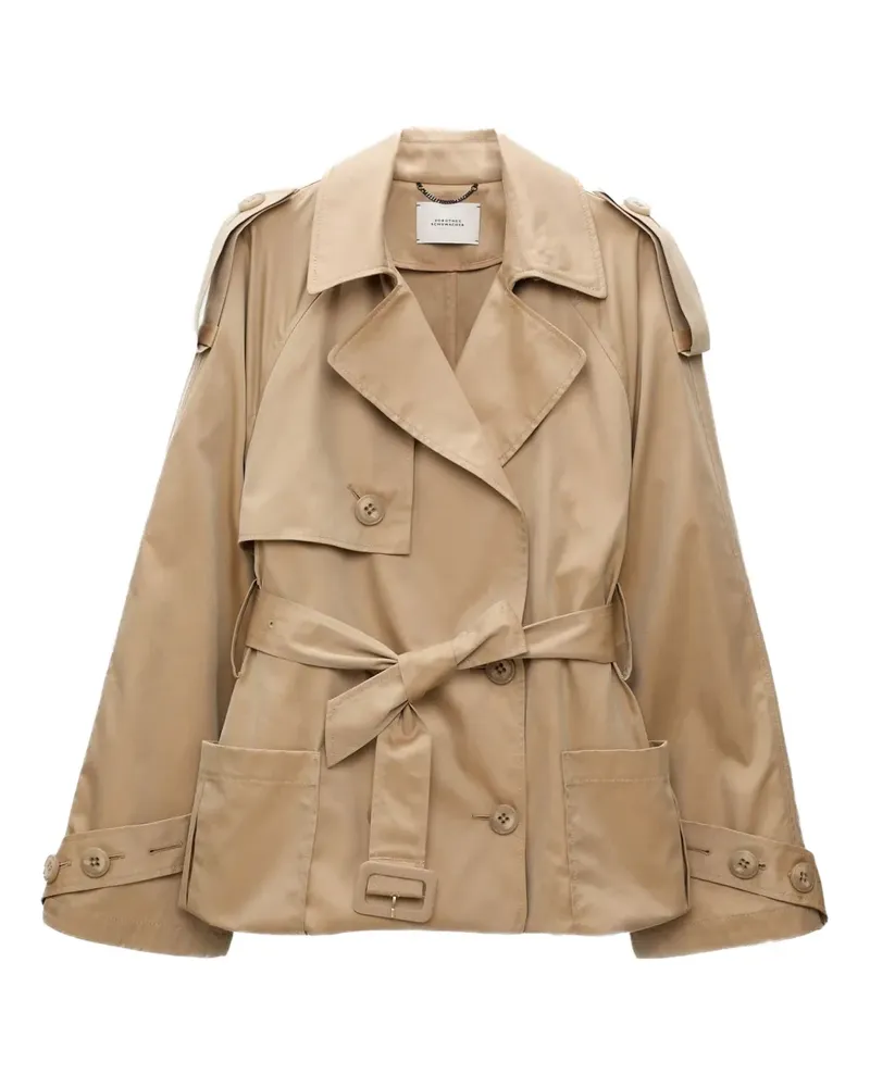 Dorothee Schumacher Luxury Trenchcoat mit verstellbarem Saum - Nude Nude