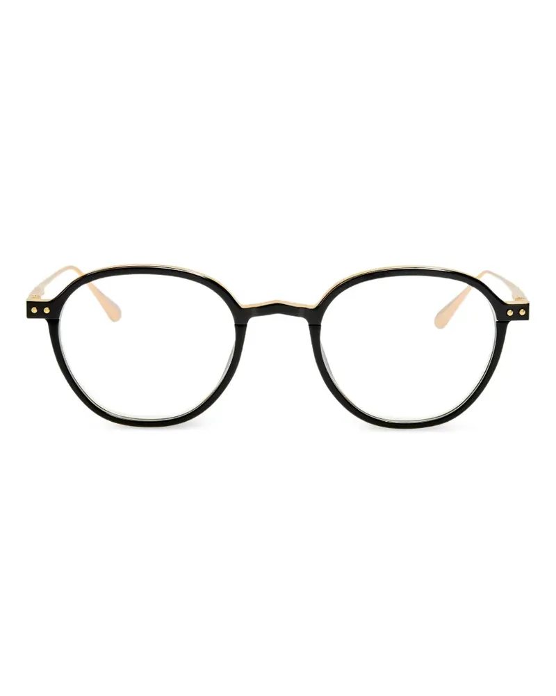 Linda Farrow Devon Optical round-frame glasses - Schwarz Schwarz
