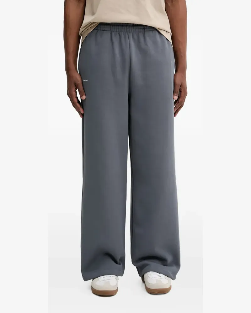 PANGAIA drawstring wide-leg track pants - Grau Grau