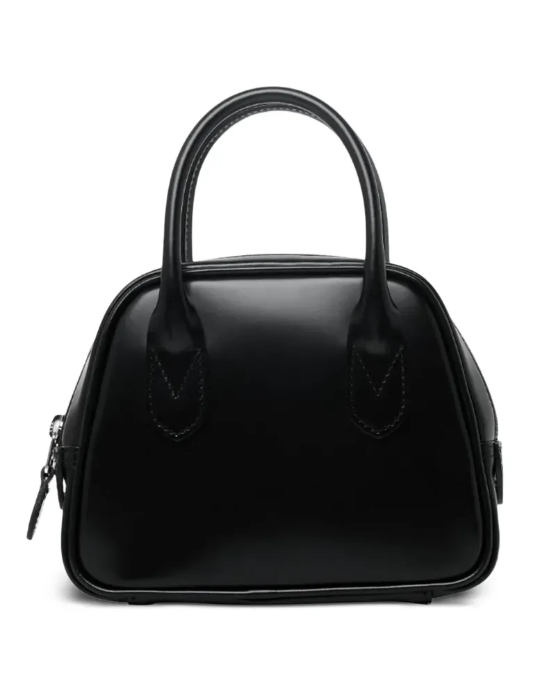 Comme des Garçons Trapezförmige Schultertasche mit Henkel - Schwarz Schwarz