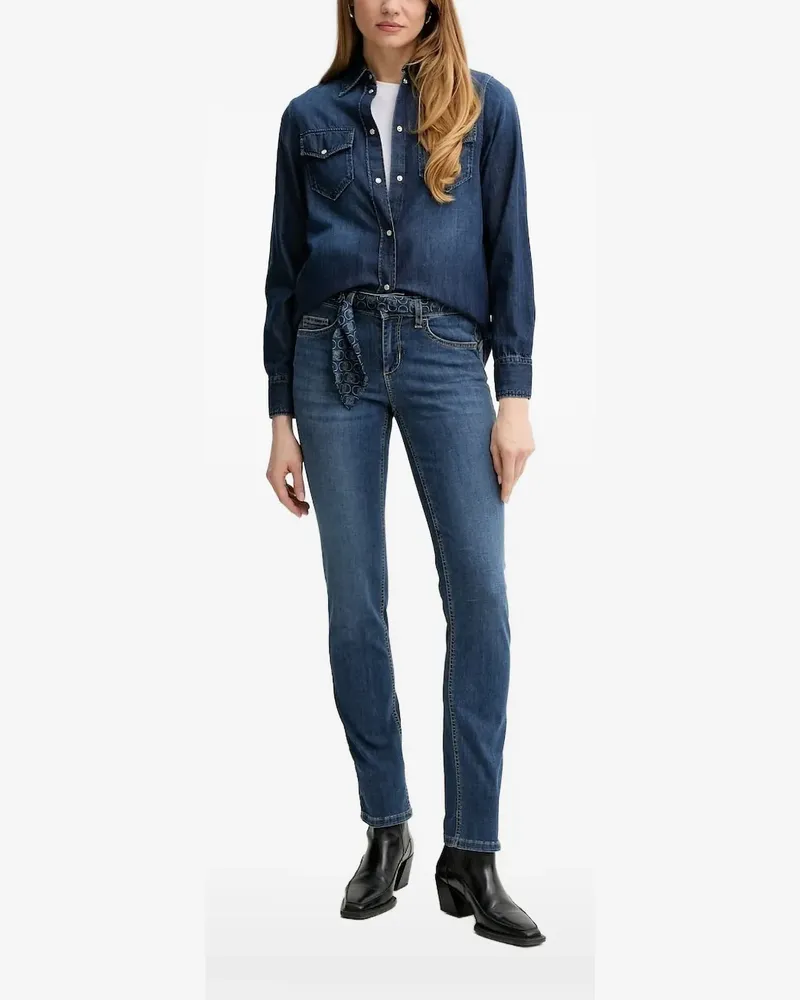 Liu Jo Jeanshemd mit Stickerei - Blau Blau
