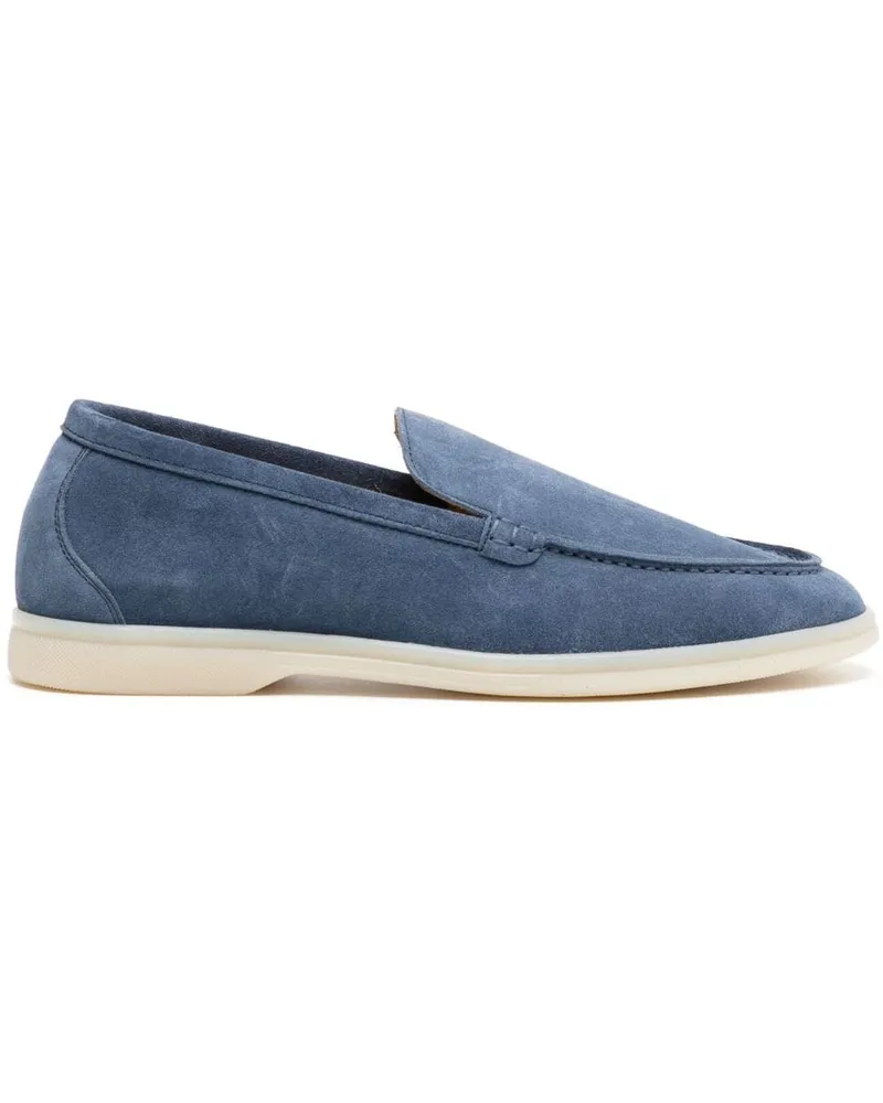 Scarosso Ludovico Loafer aus Wildleder - Blau Blau