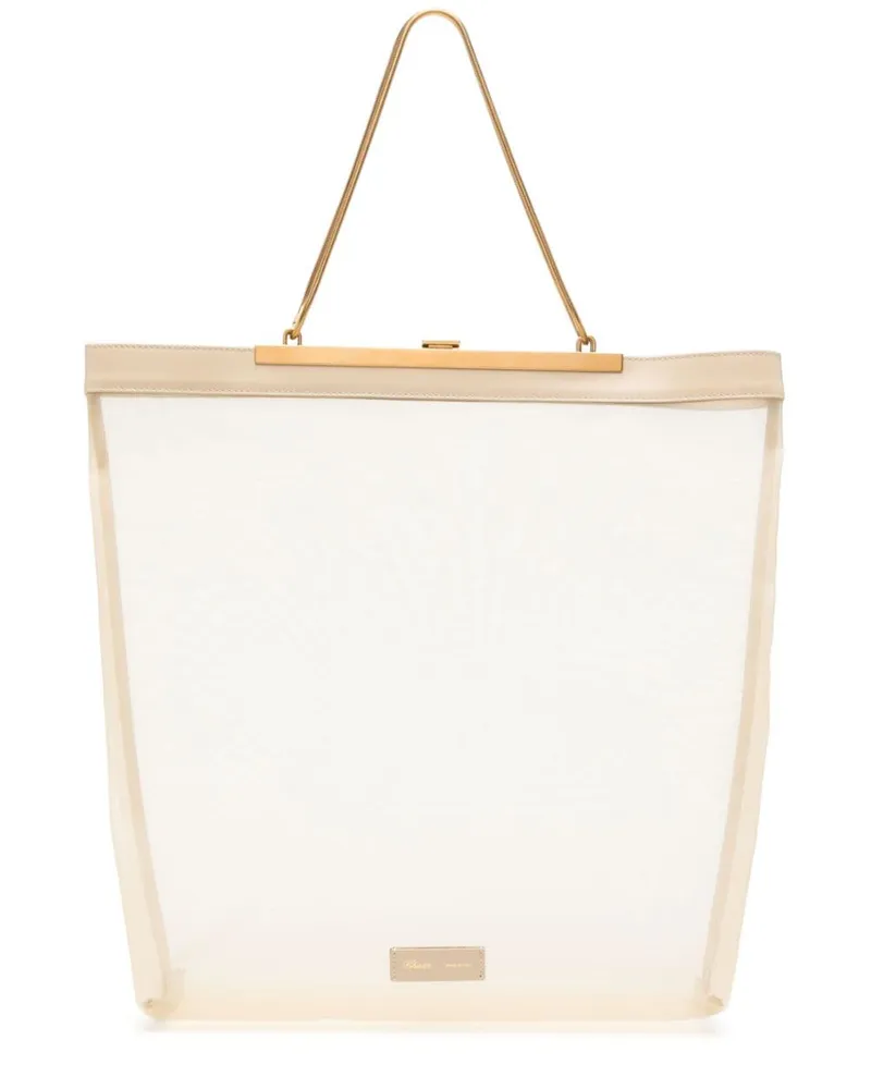 KHAITE Augusta Handtasche aus Mesh Nude