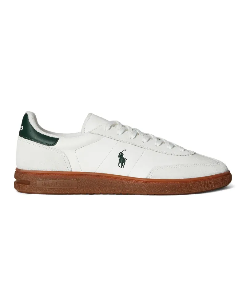 Ralph Lauren Bedford Sneakers mit Logo-Stickerei - Weiß Weiß