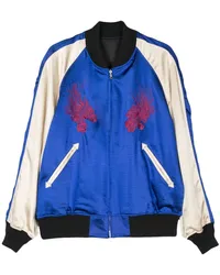 Y-3 x Japanese Football Association Souvenir Bomberjacke Blau