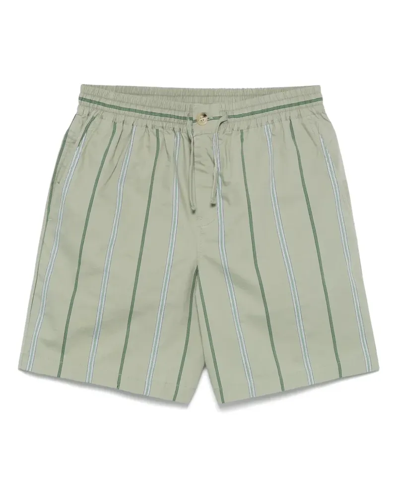 Kitsuné Gestreifte Shorts - Grün Grün