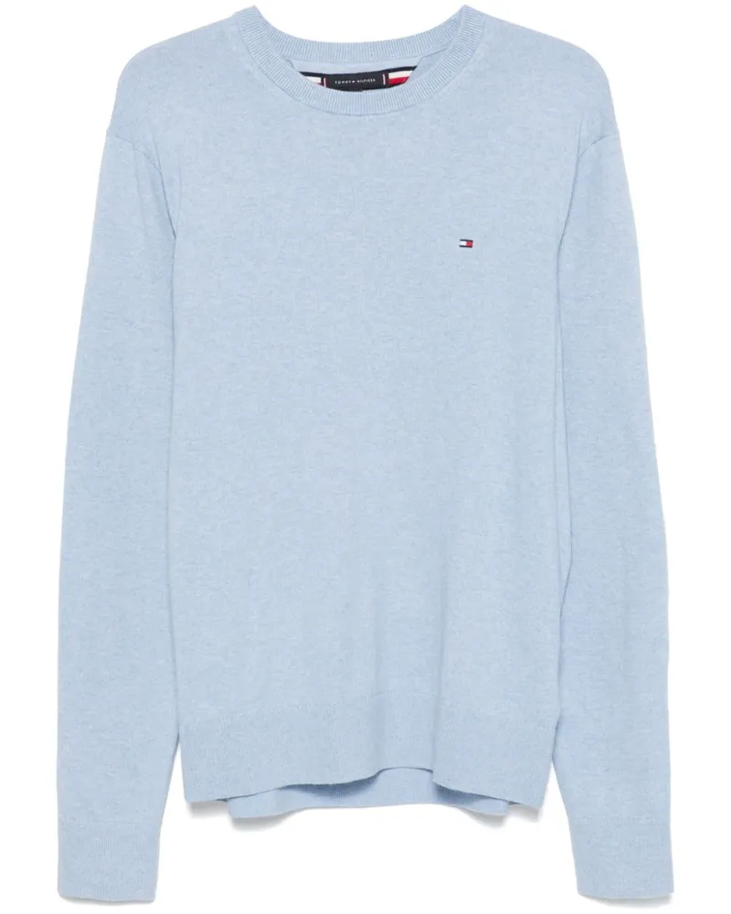 Tommy Hilfiger Pullover mit Rundhalsausschnitt - Blau Blau