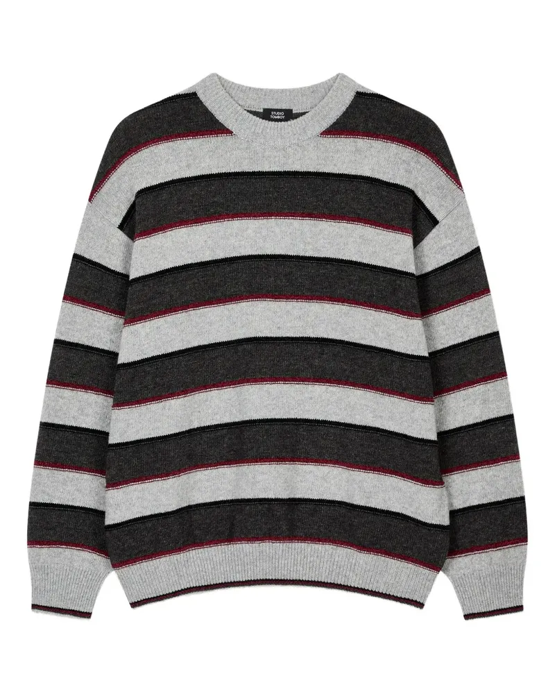 STUDIO TOMBOY Pullover mit Streifen - Grau Grau