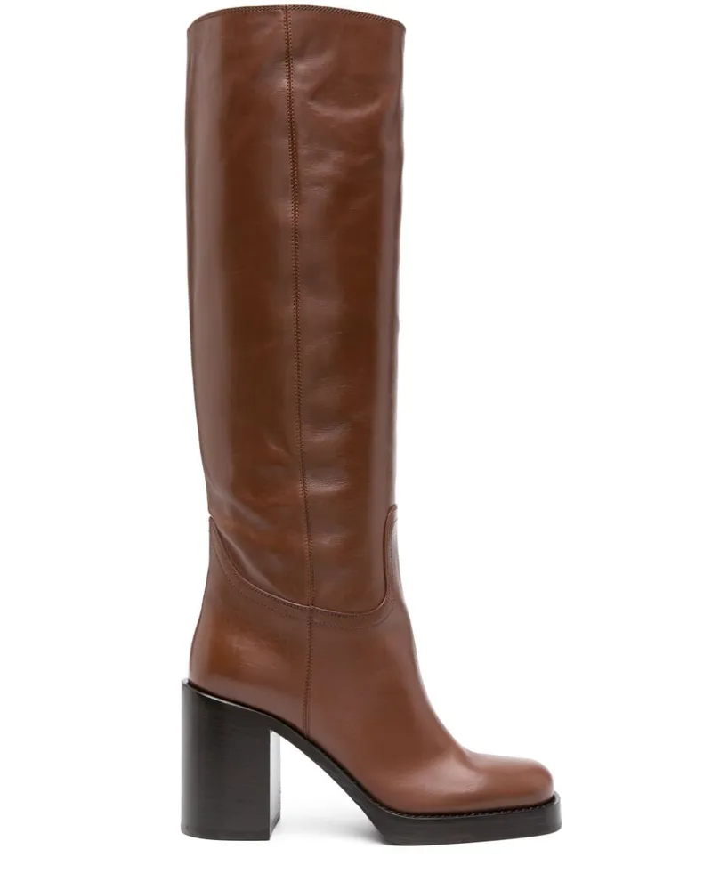 Prada Stiefel 90mm - Braun Braun