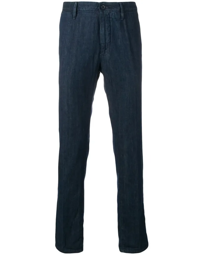 Incotex Hose mit geradem Bein - Blau Blau